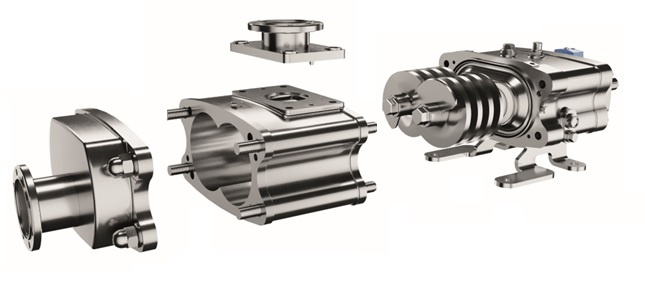 Bornemann SLH-5g twin screw pump exploded view